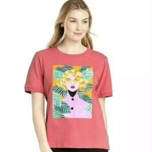 NEW Women's Bijou Karman Short Sleeve Graphic T-Shirt - Size L